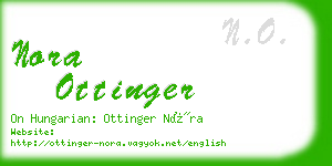 nora ottinger business card